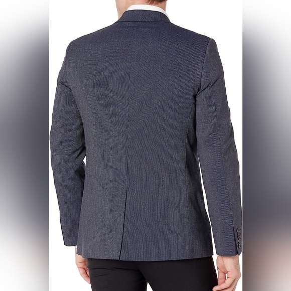Perry Ellis Men's Slim Fit Machine Washable Wrinkle Resistant Suit Jacket - Picture 14 of 14